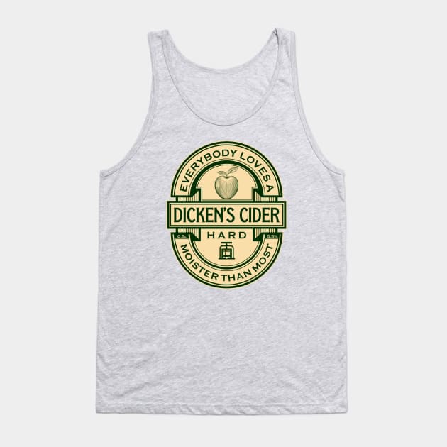 Dicken's Cider Label Tank Top by Vault Emporium